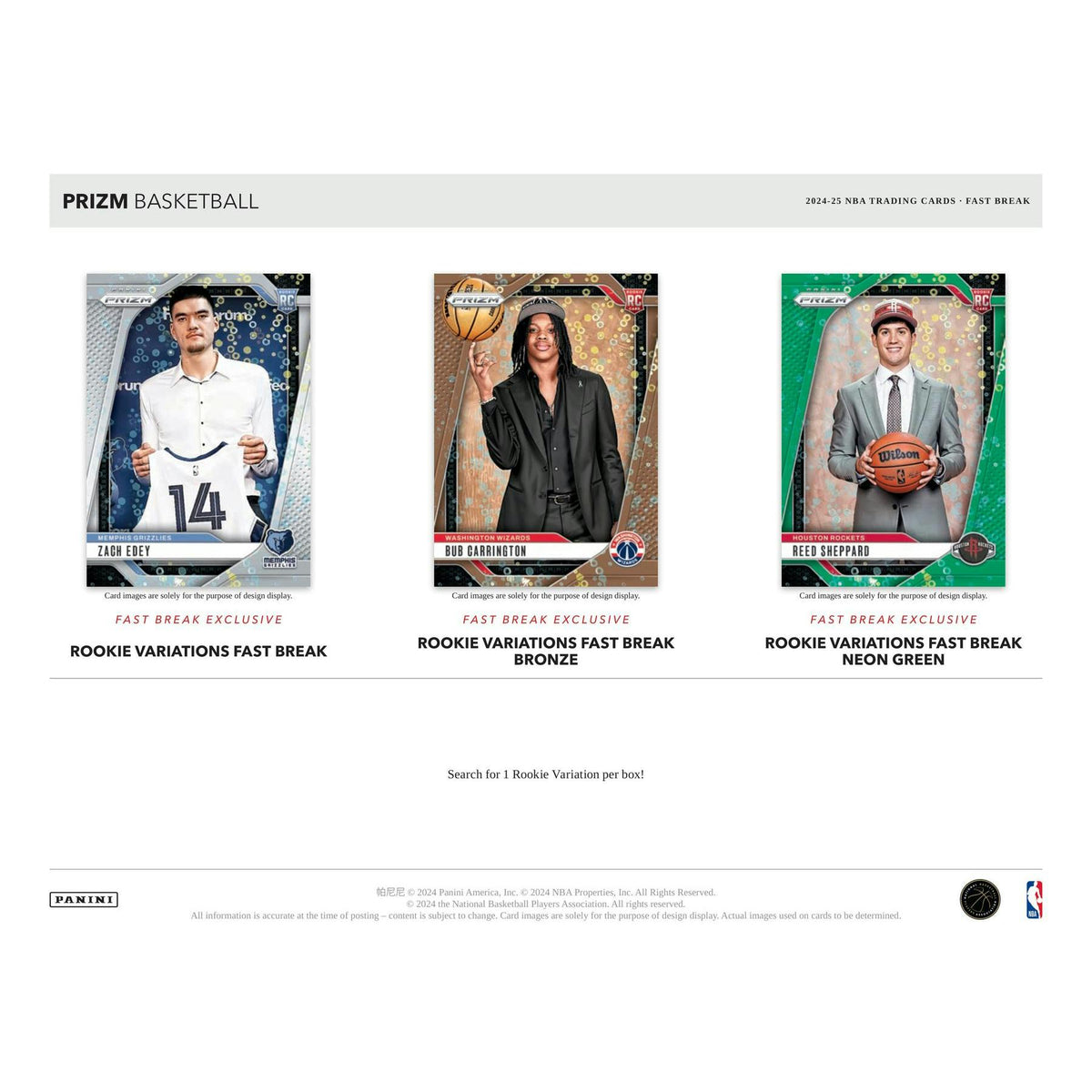 2024/25 Panini Prizm Basketball Fast Break Box
