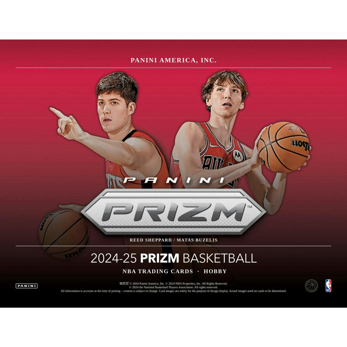 2024/25 Panini Prizm Basketball Hobby 12-Box Case