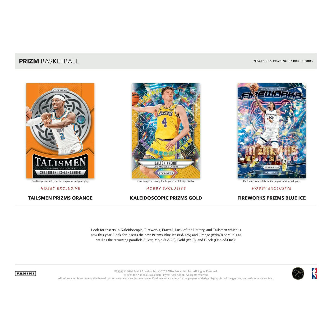 2024/25 Panini Prizm Basketball Hobby Pack