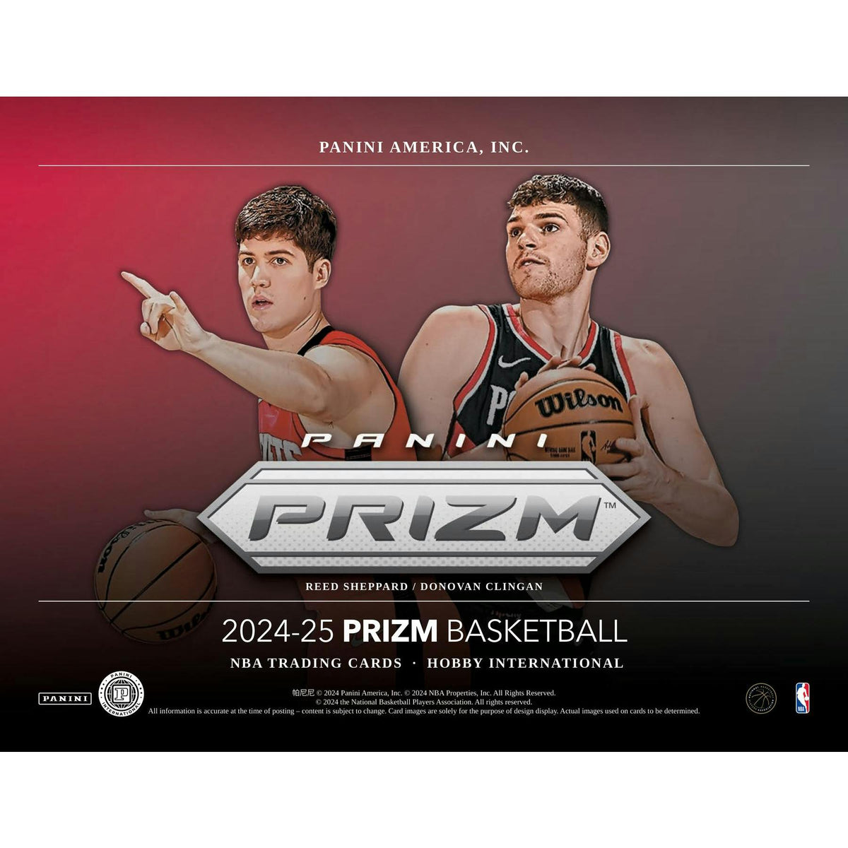 2024/25 Panini Prizm Basketball International Hobby 12-Box Case