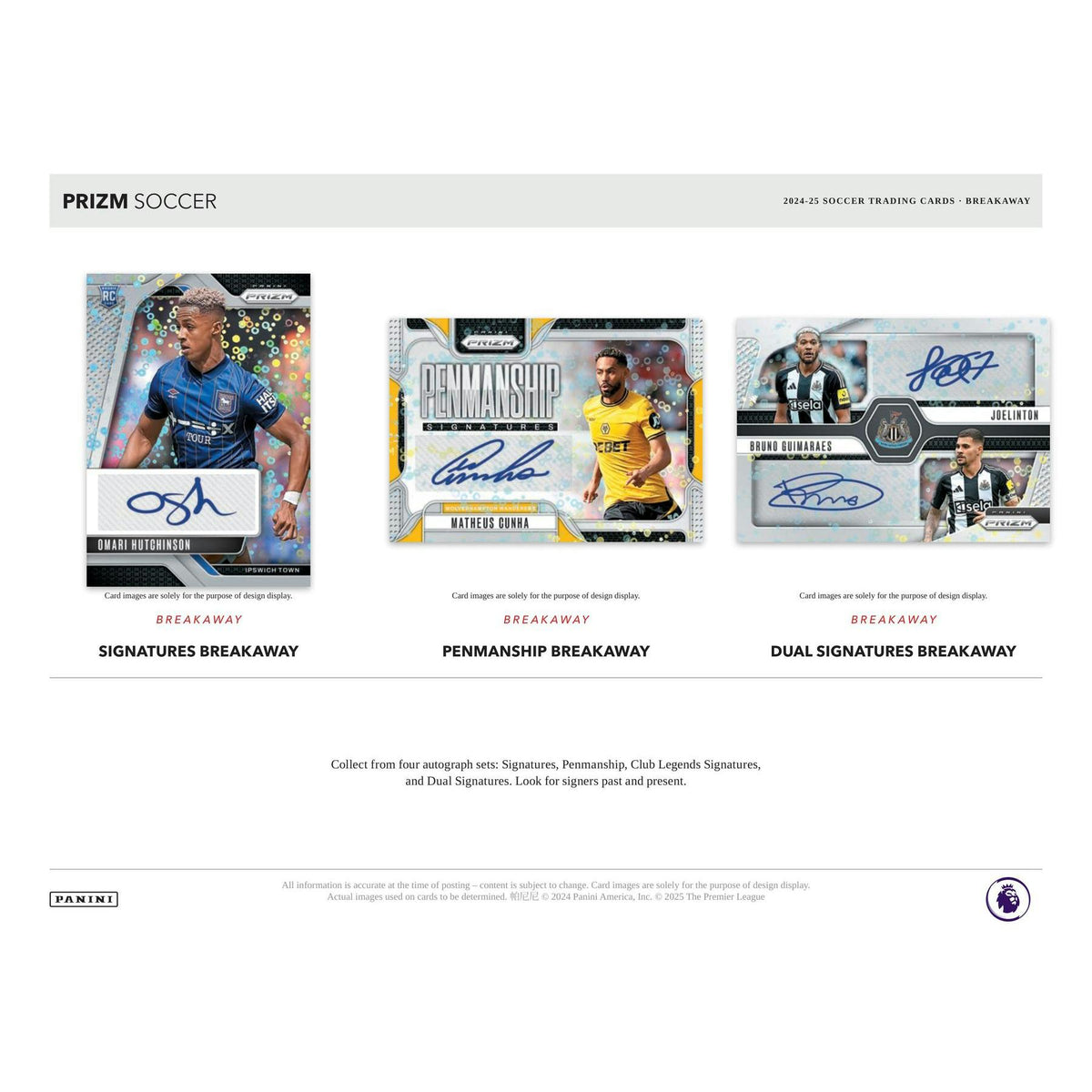 2024/25 Panini Prizm Premier League EPL Soccer Breakaway Box