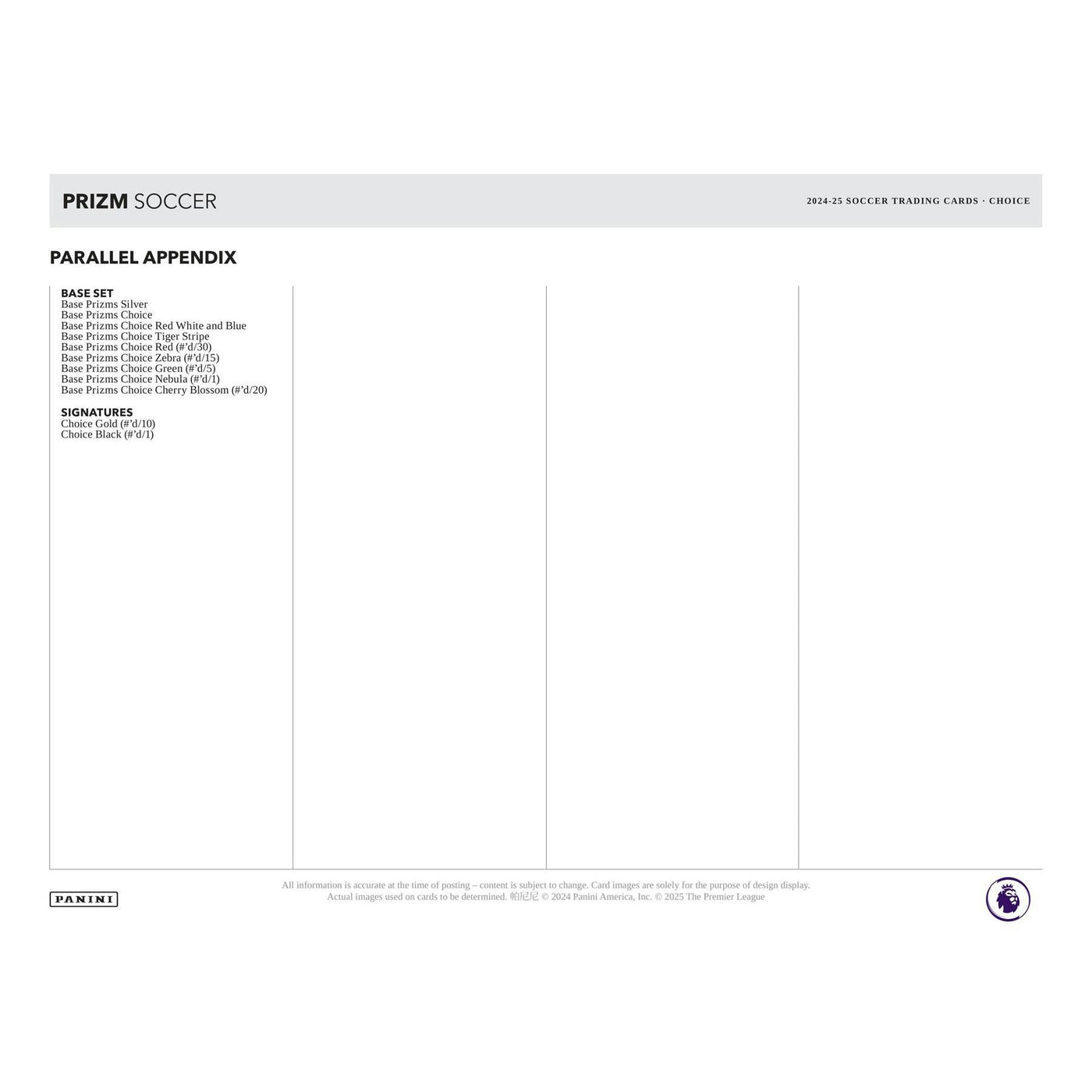 2024/25 Panini Prizm Premier League EPL Soccer Choice Box