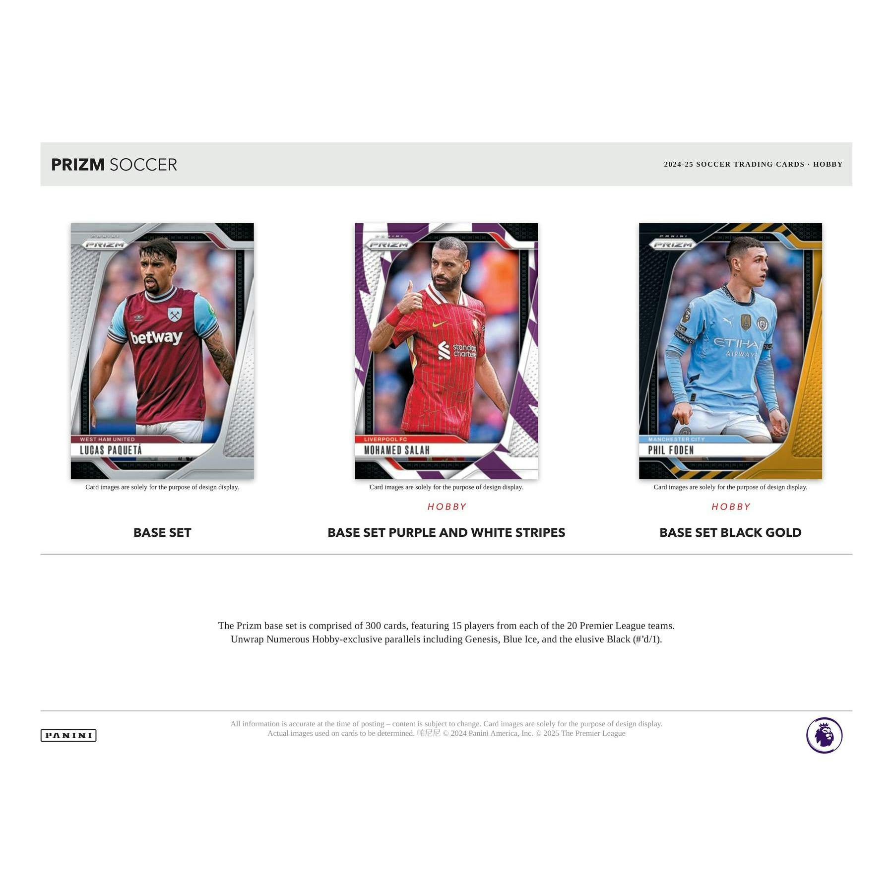 2024/25 Panini Prizm Premier League EPL Soccer Hobby 12-Box Case