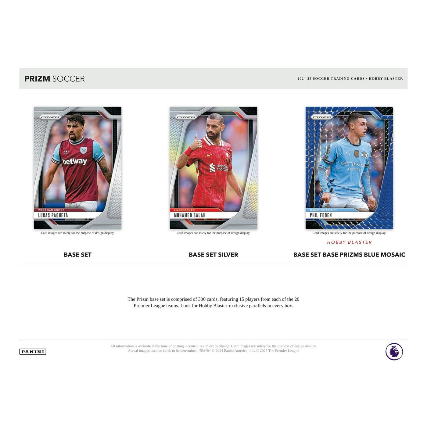 2024/25 Panini Prizm Premier League EPL Soccer Blaster Hobby 20-Box Case