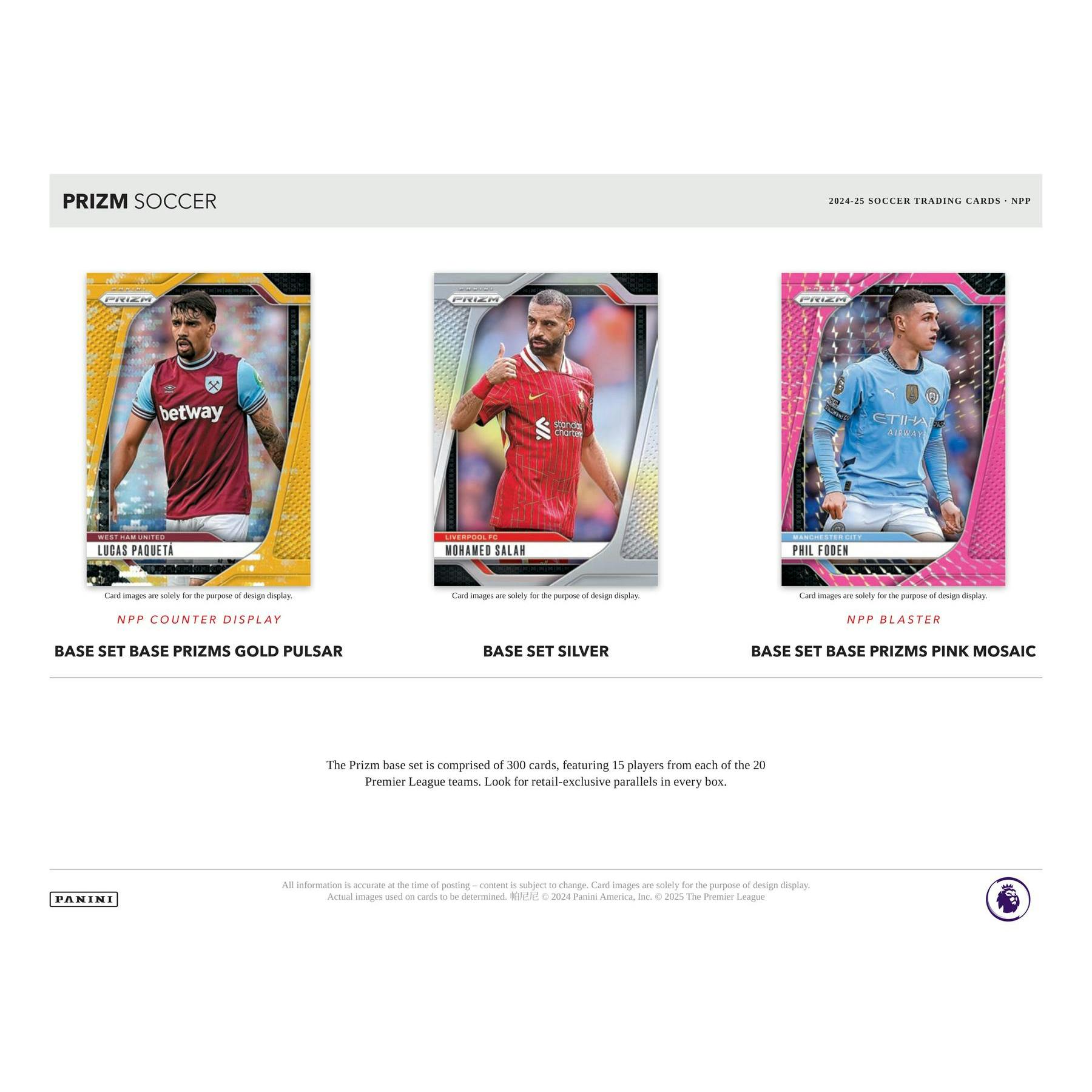 2024/25 Panini Prizm Premier League EPL Soccer Blaster Box (Pink Mosaic Prizms!)