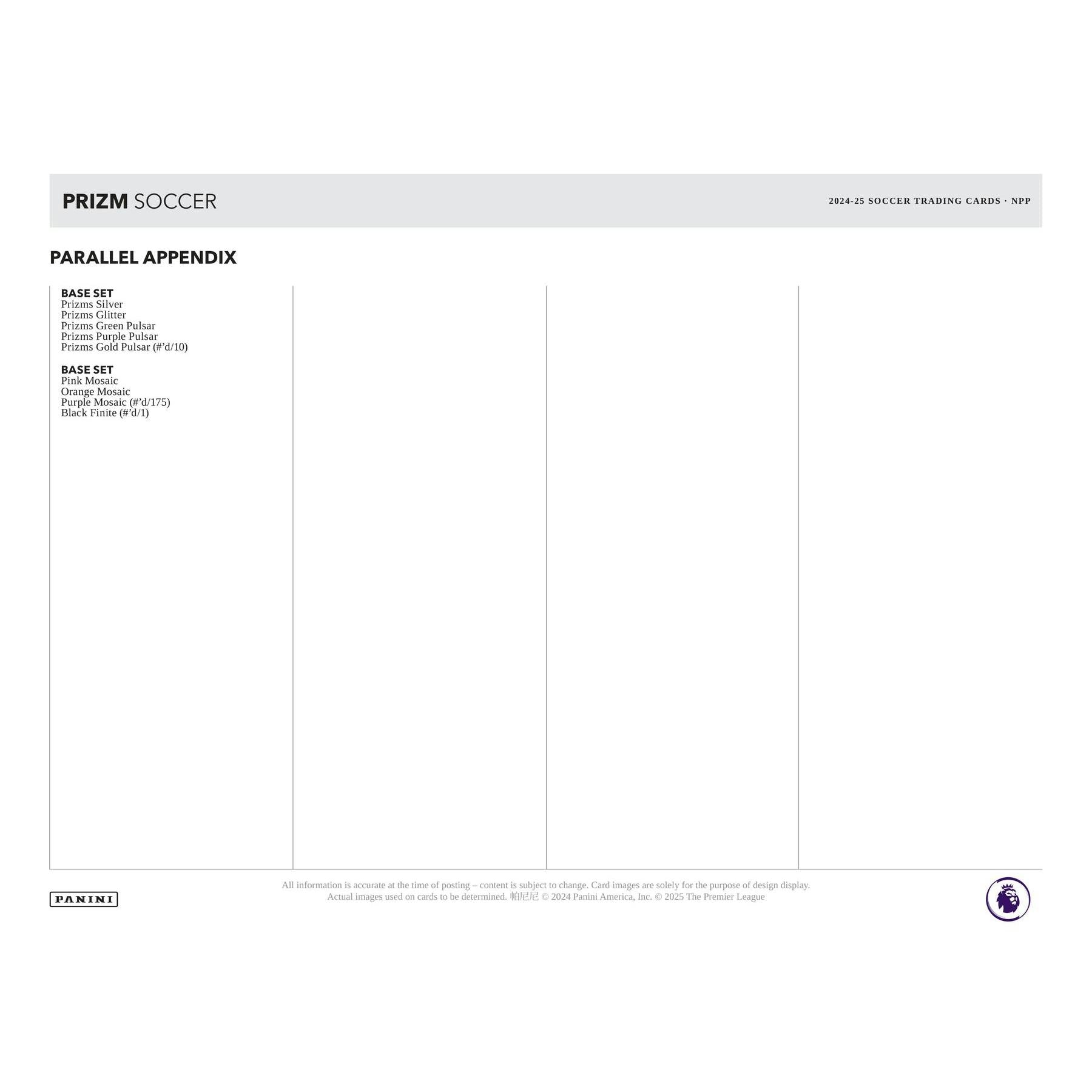 2024/25 Panini Prizm Premier League EPL Soccer 24-Pack Retail Box