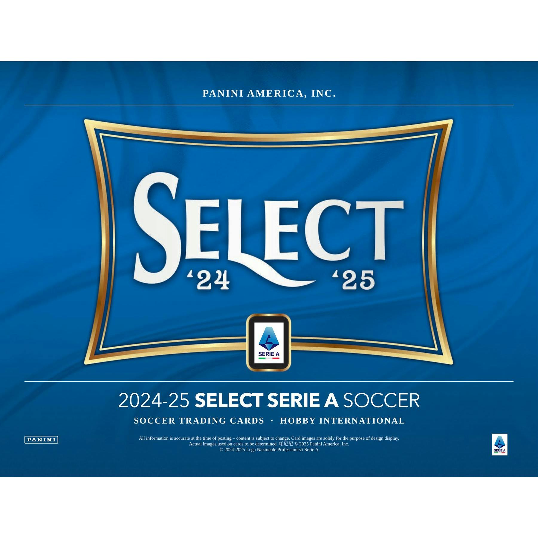 2024/25 Panini Select Serie A Soccer International Hobby Box