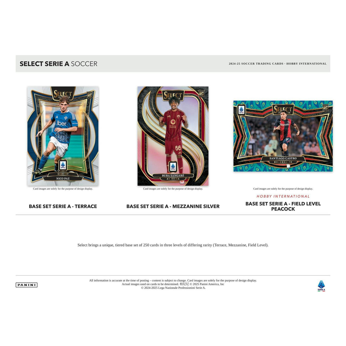 2024/25 Panini Select Serie A Soccer International Hobby Box