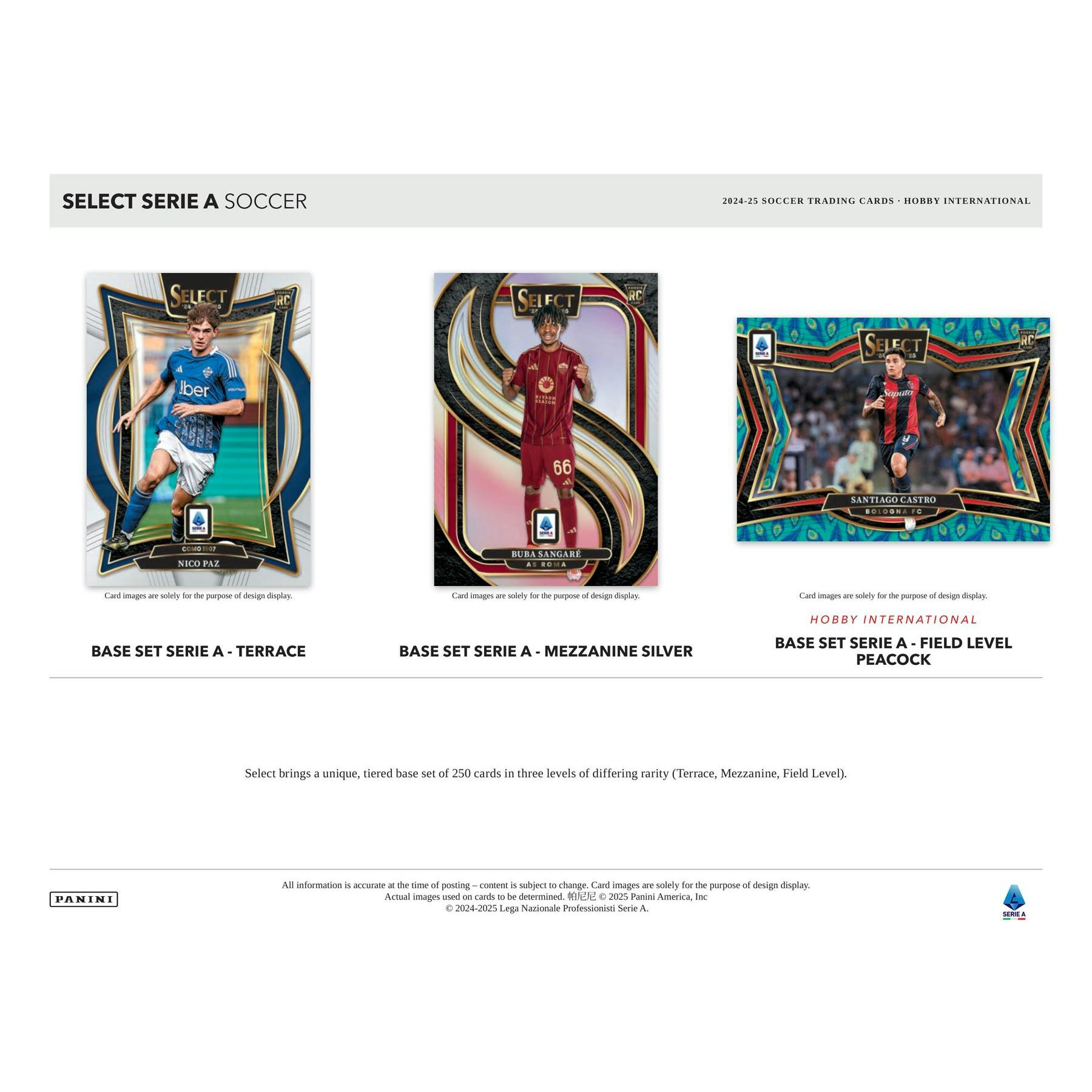2024/25 Panini Select Serie A Soccer International Hobby Box