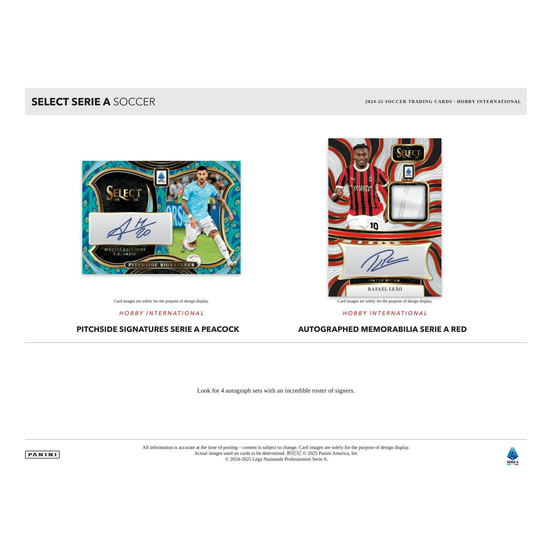 2024/25 Panini Select Serie A Soccer International Hobby Box