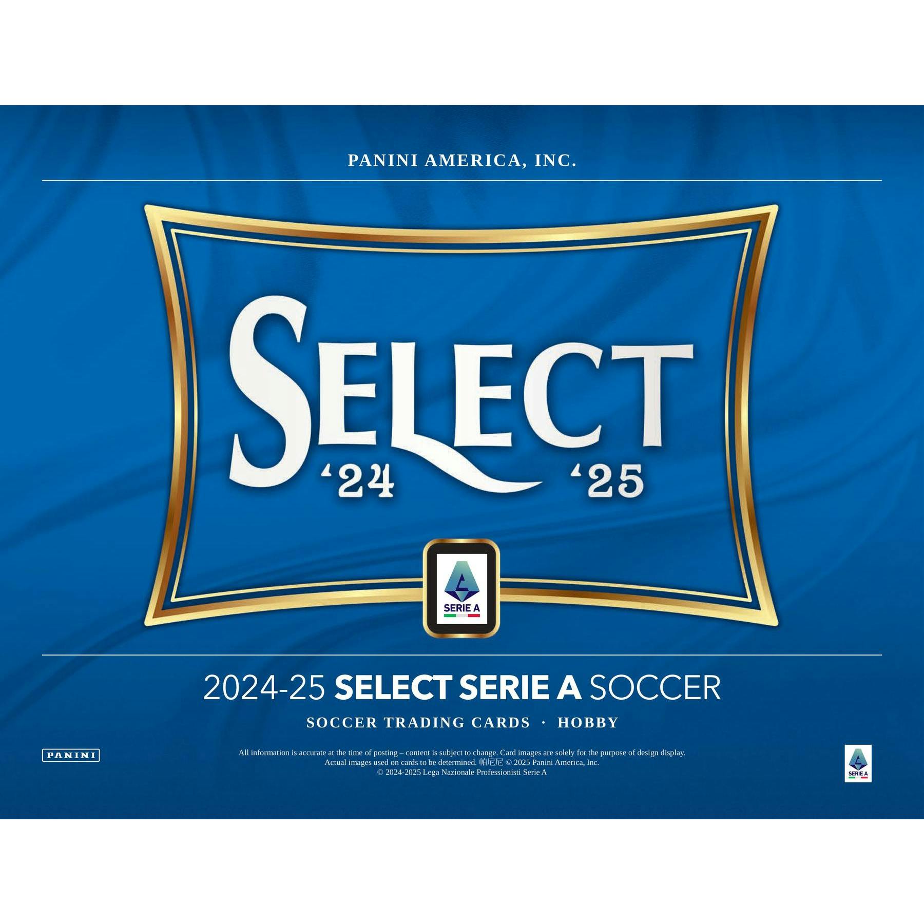 2024/25 Panini Select Serie A Soccer Hobby 12-Box Case