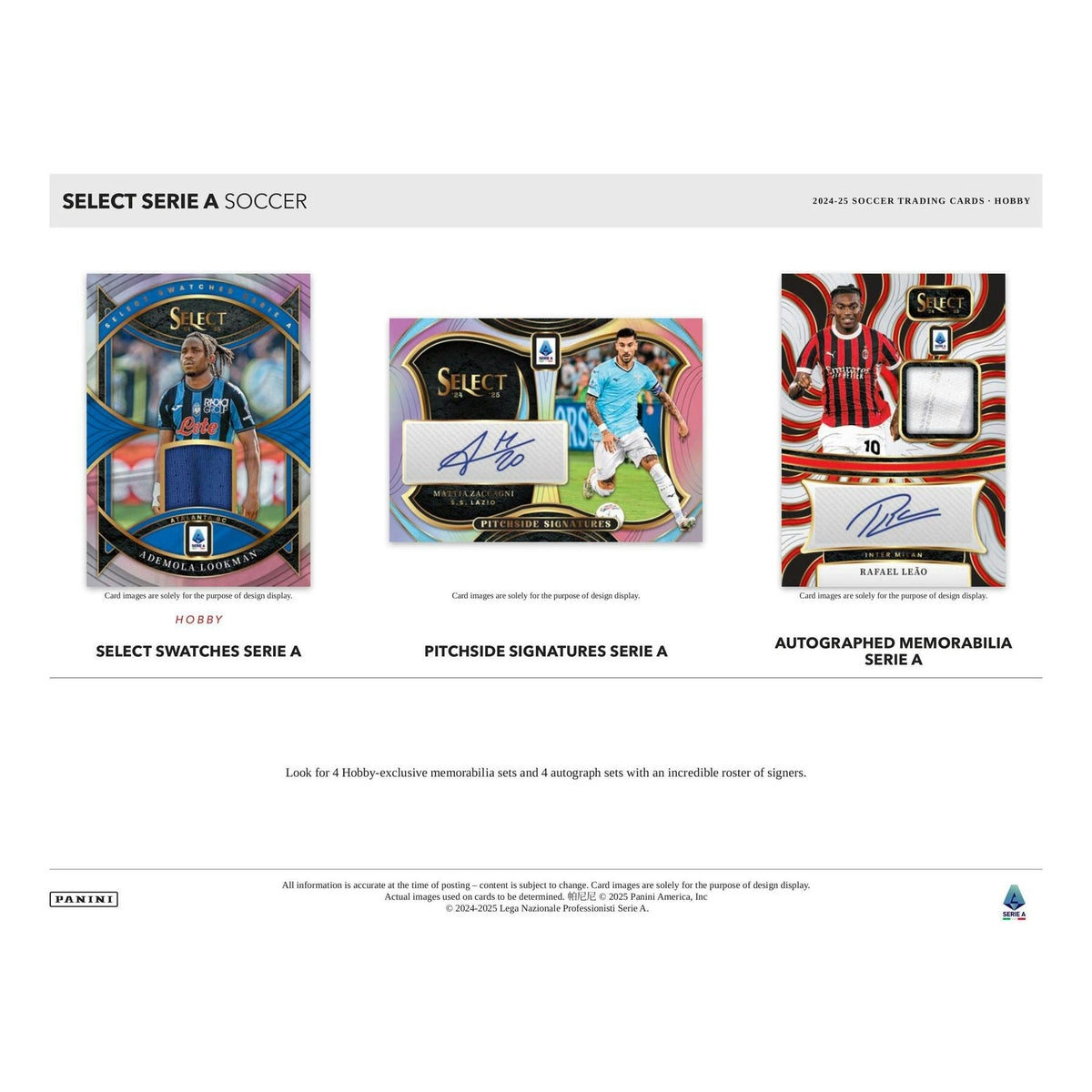 2024/25 Panini Select Serie A Soccer Hobby 12-Box Case