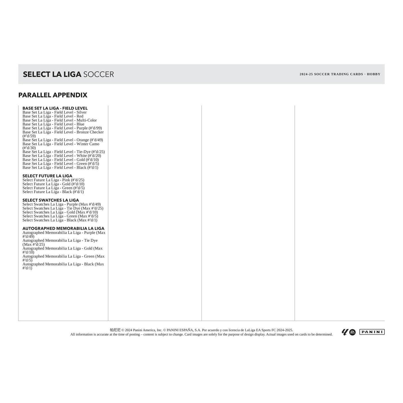 2024/25 Panini Select La Liga Soccer Hobby 12-Box Case