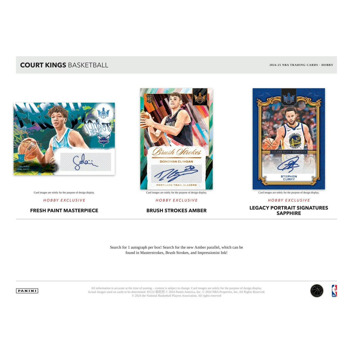 2024/25 Panini Court Kings Basketball Hobby 16-Box Case