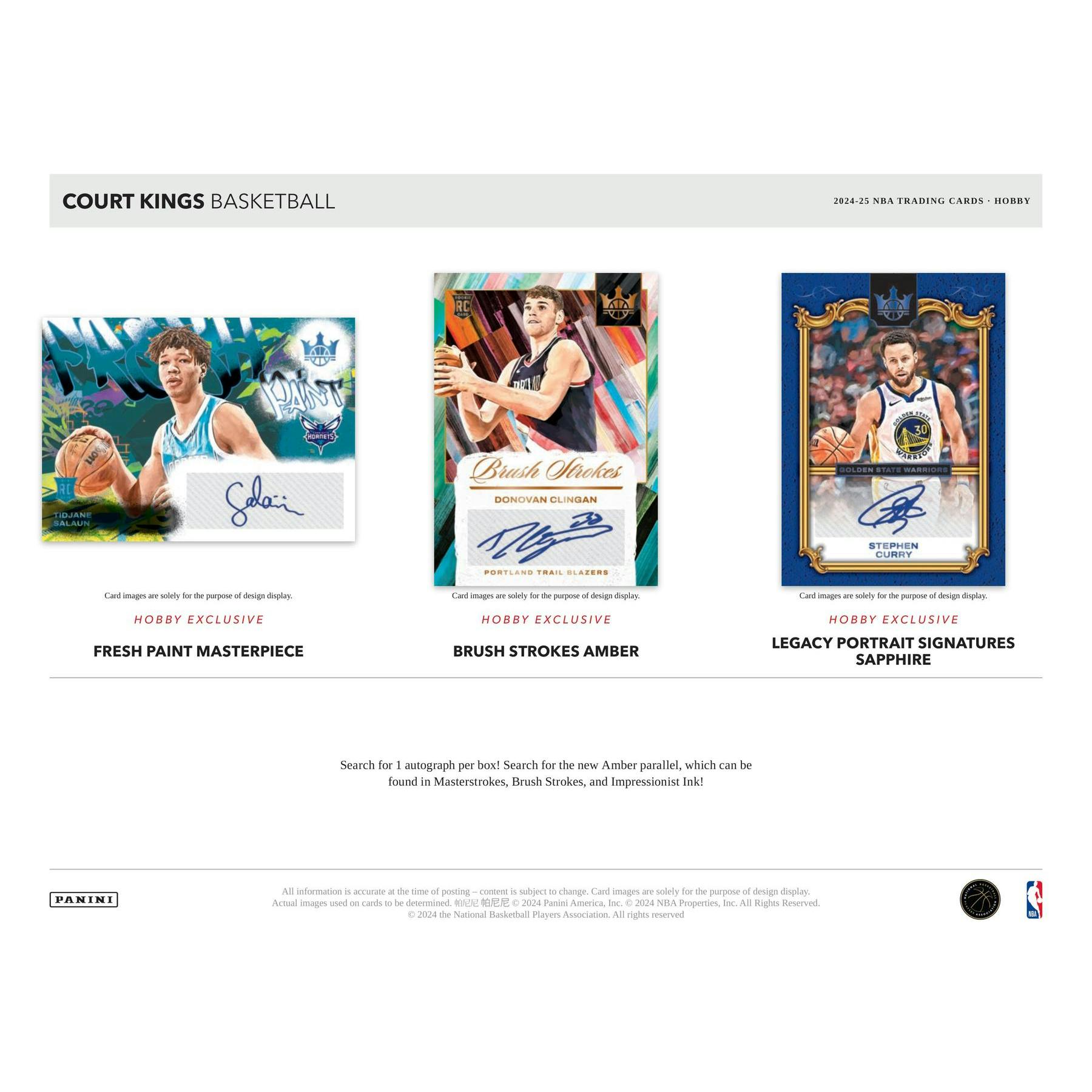 2024/25 Panini Court Kings Basketball Hobby 16-Box Case