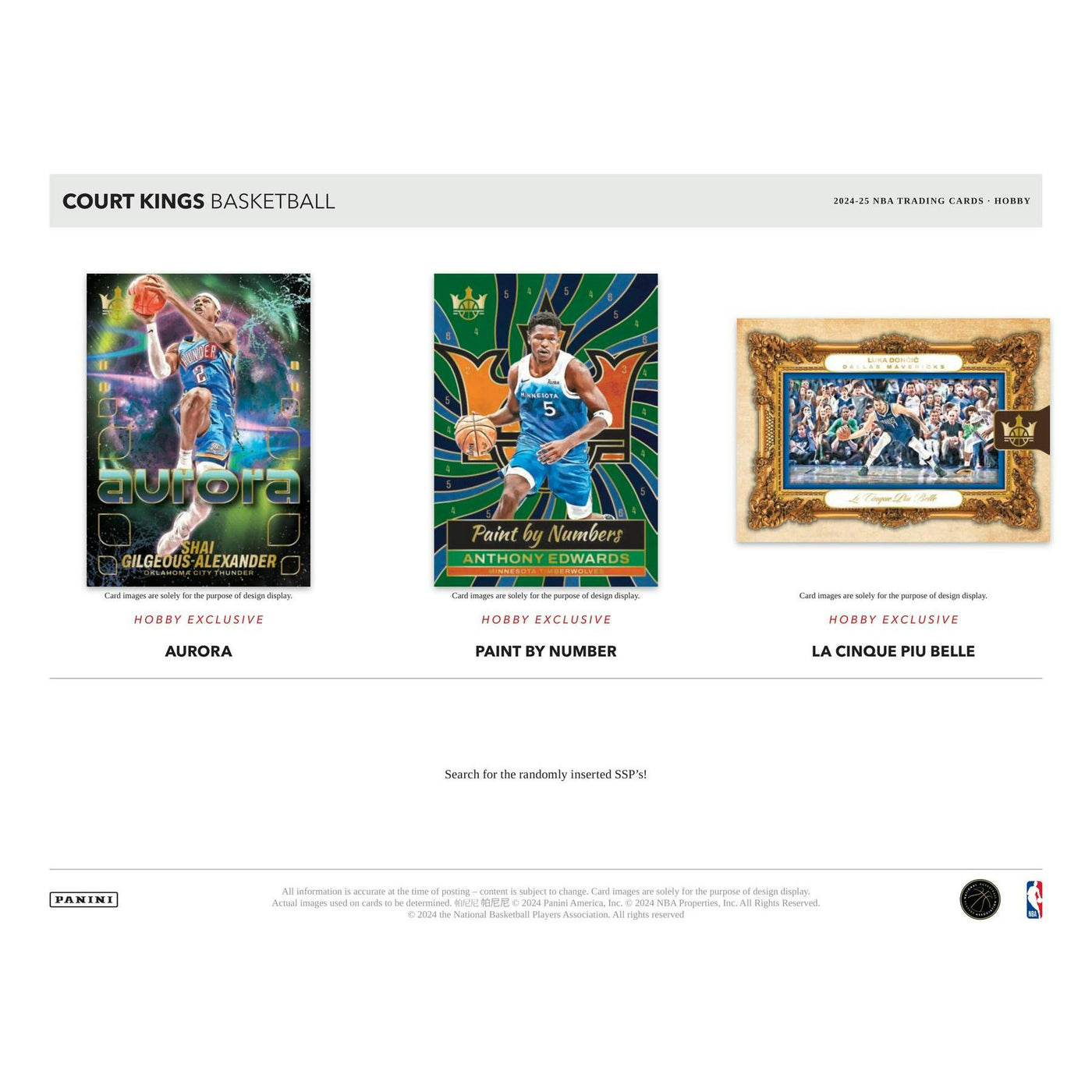 2024/25 Panini Court Kings Basketball Hobby 16-Box Case