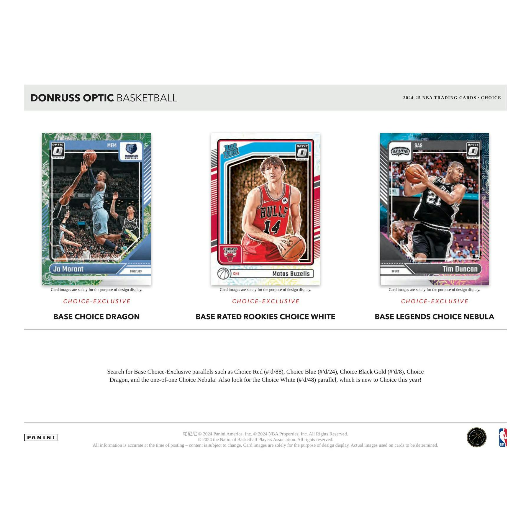 2024/25 Panini Donruss Optic Basketball Choice Box
