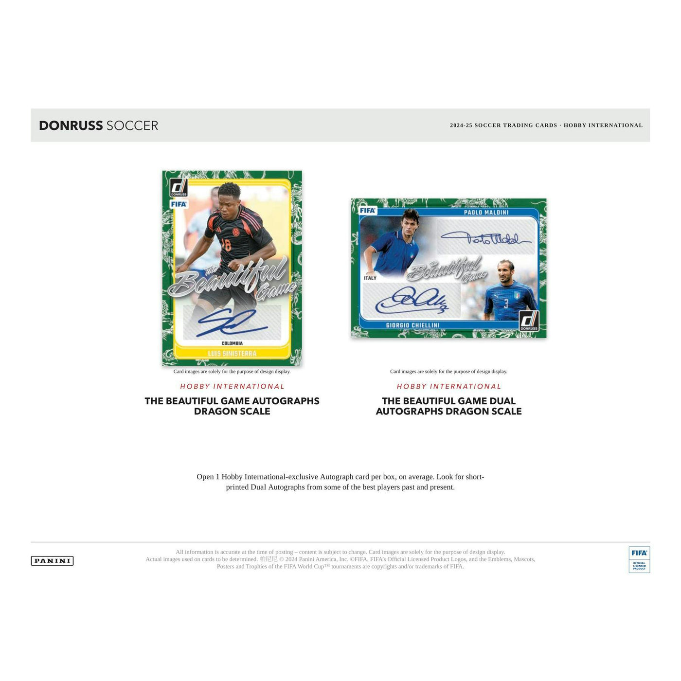 2024/25 Panini Donruss Soccer International Hobby 12-Box Case