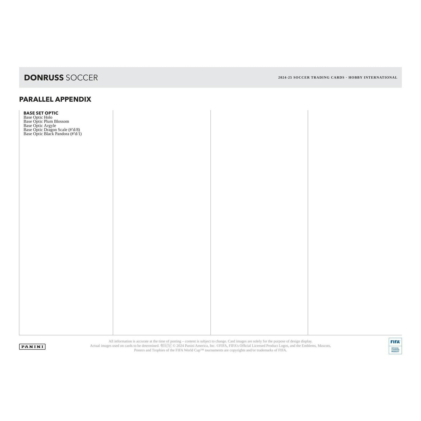 2024/25 Panini Donruss Soccer International Hobby 12-Box Case