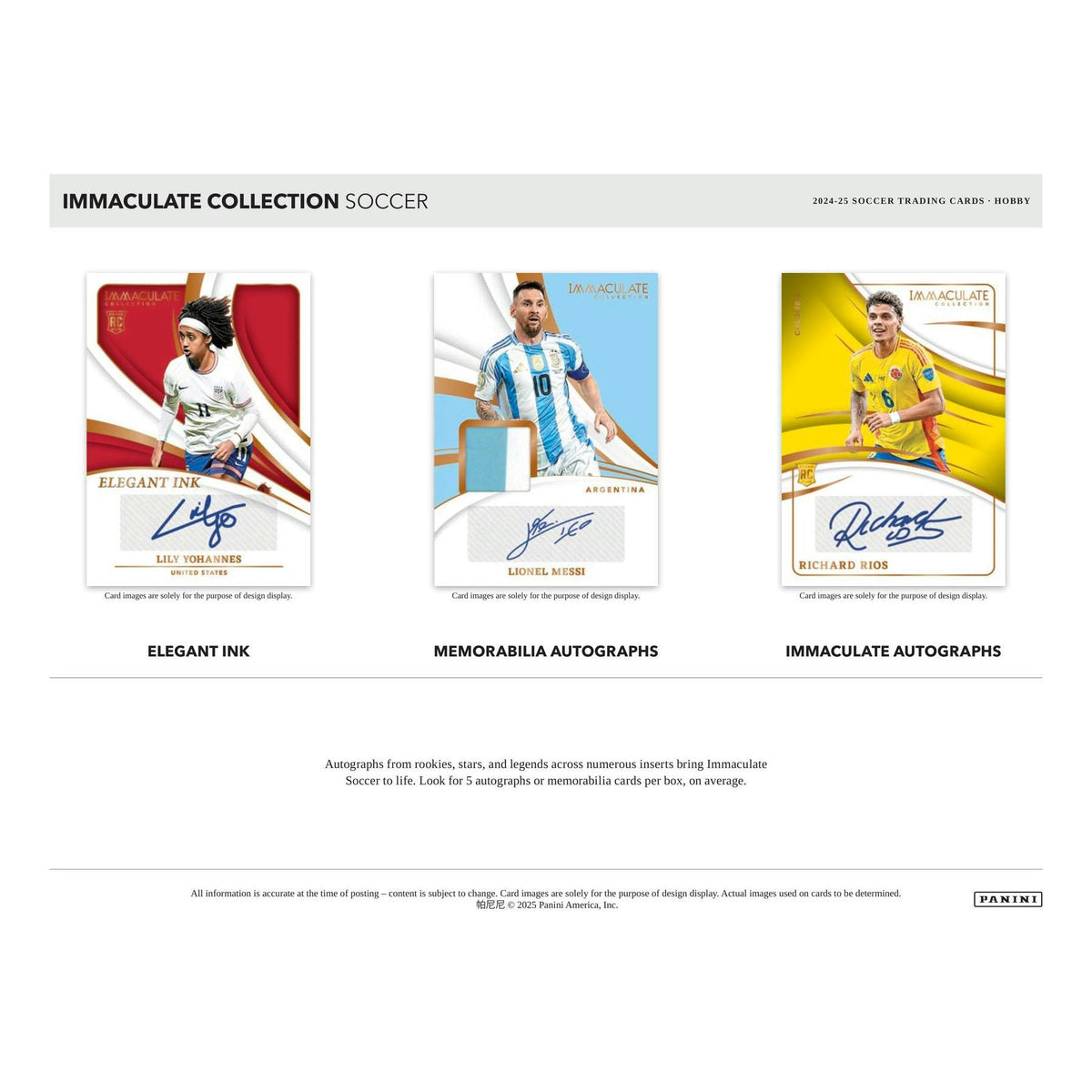 2024/25 Panini Immaculate Soccer Hobby 6-Box Case