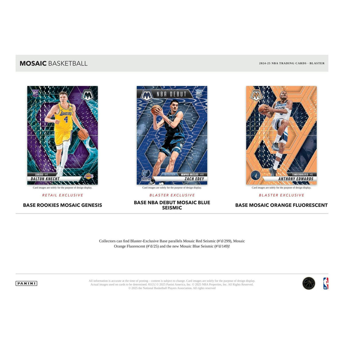 2024/25 Panini Mosaic Basketball Blaster Box