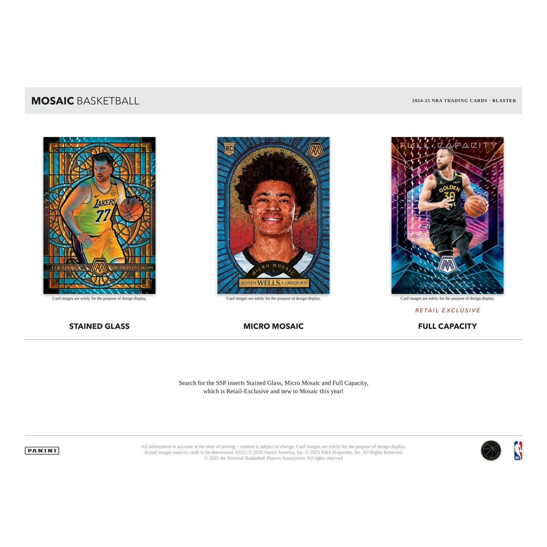 2024/25 Panini Mosaic Basketball Blaster 20-Box Case