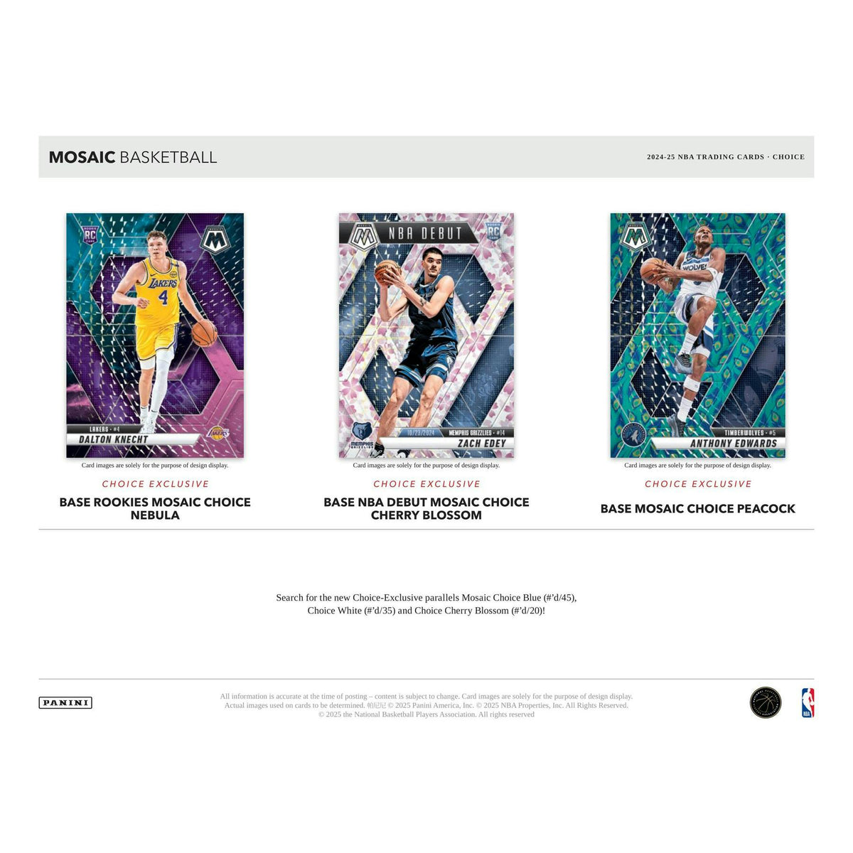 2024/25 Panini Mosaic Basketball Choice Box
