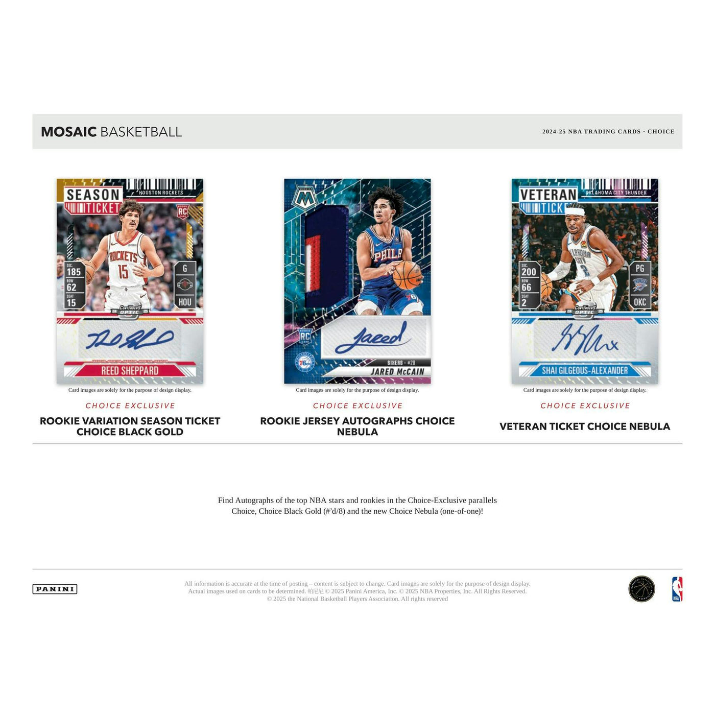 2024/25 Panini Mosaic Basketball Choice Box