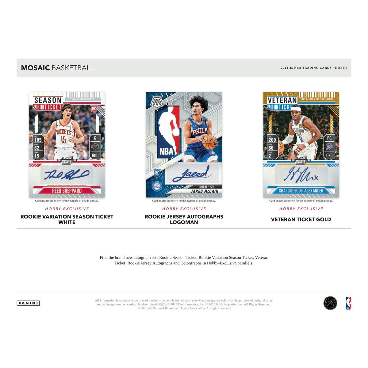 2024/25 Panini Mosaic Basketball Hobby 12-Box Case