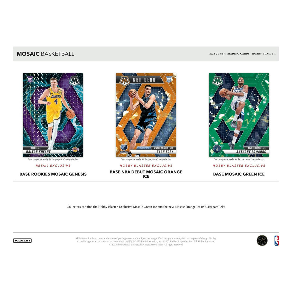 2024/25 Panini Mosaic Basketball Blaster Hobby Box