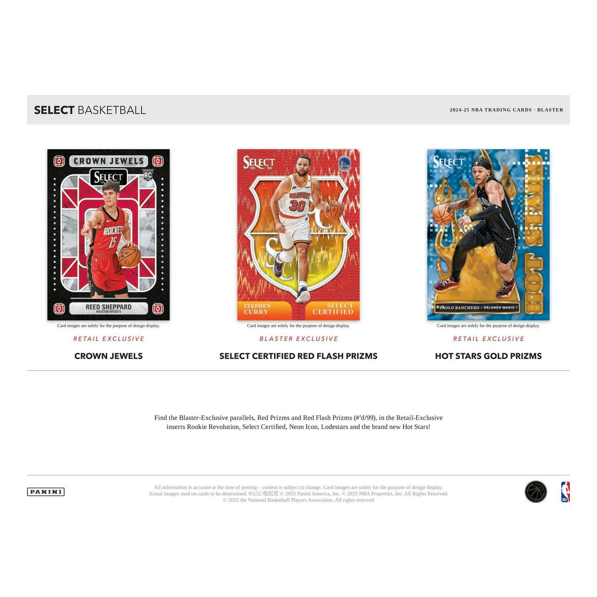 2024/25 Panini Select Basketball Blaster Box