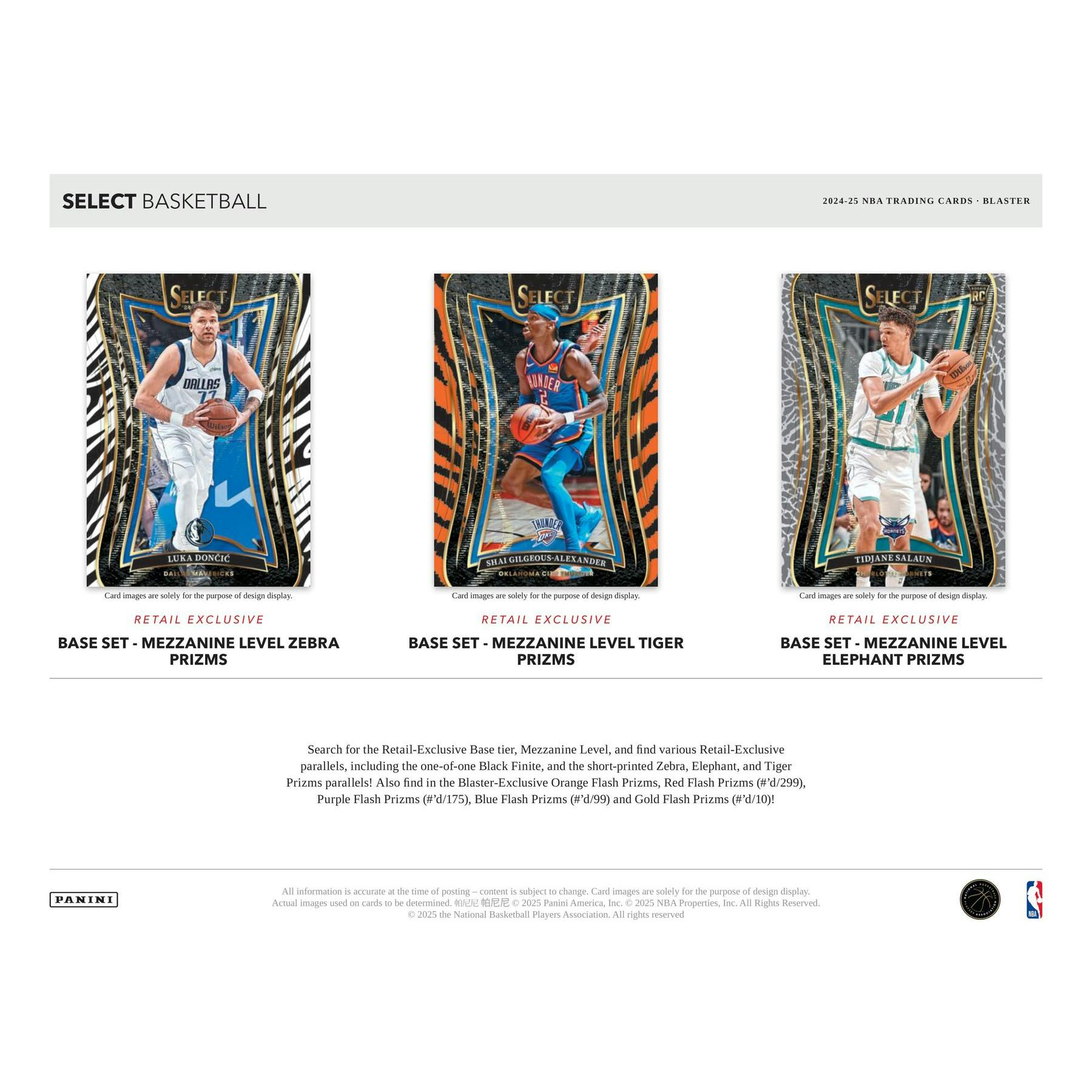 2024/25 Panini Select Basketball Blaster Box
