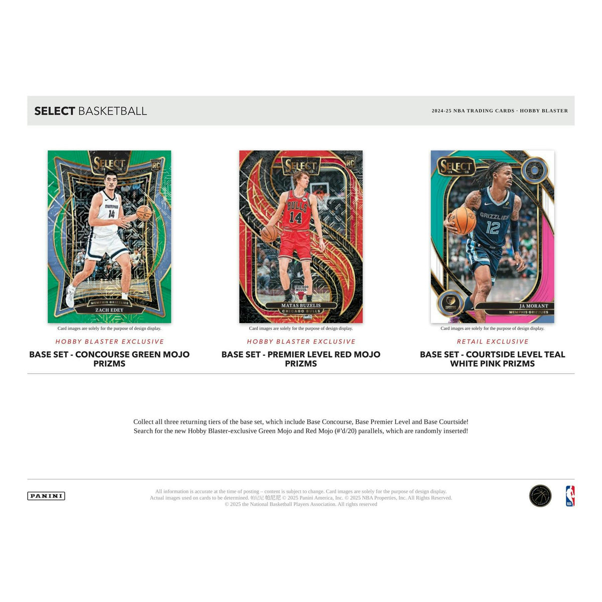 2024/25 Panini Select Basketball Blaster Hobby Box