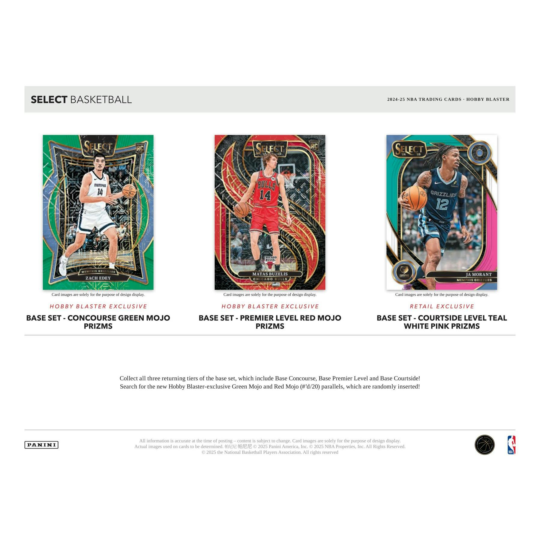 2024/25 Panini Select Basketball Blaster Hobby Box