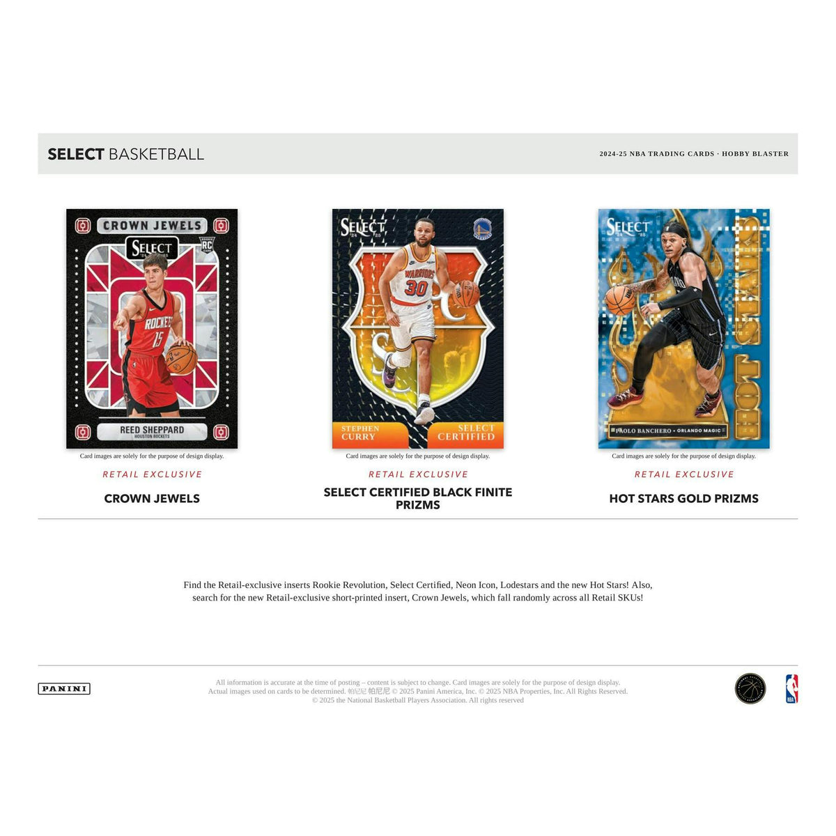 2024/25 Panini Select Basketball Blaster Hobby Box
