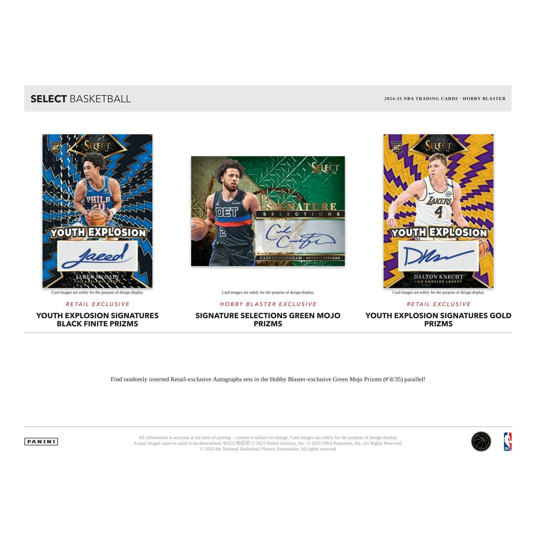 2024/25 Panini Select Basketball Blaster Hobby Box
