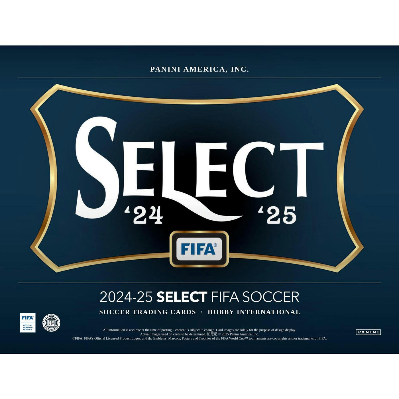 2024/25 Panini Select FIFA Soccer International Hobby 12-Box Case