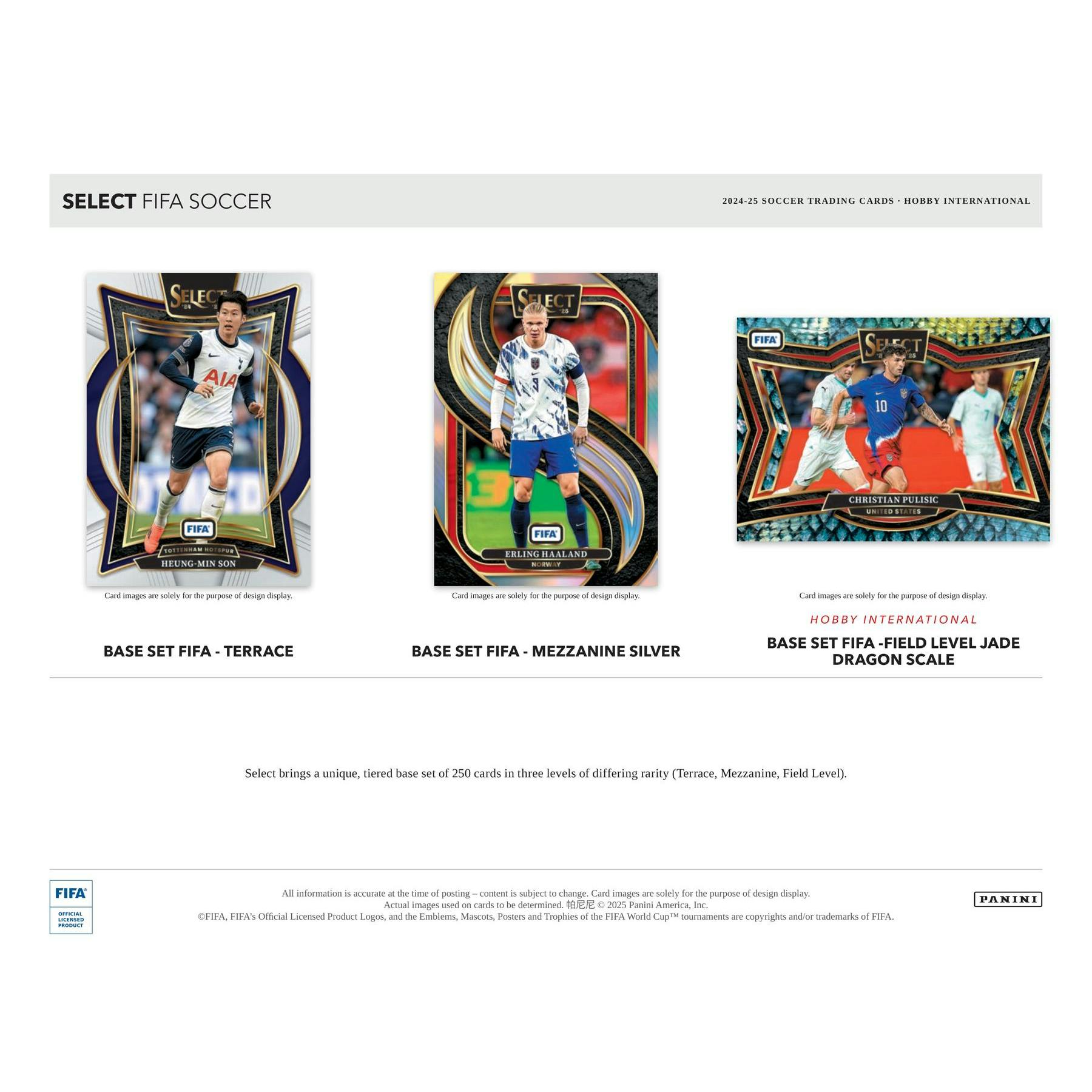 2024/25 Panini Select FIFA Soccer International Hobby 12-Box Case