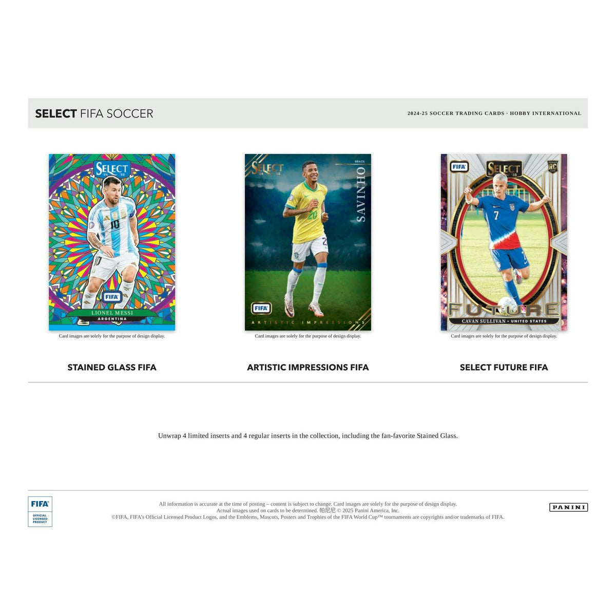 2024/25 Panini Select FIFA Soccer International Hobby 12-Box Case