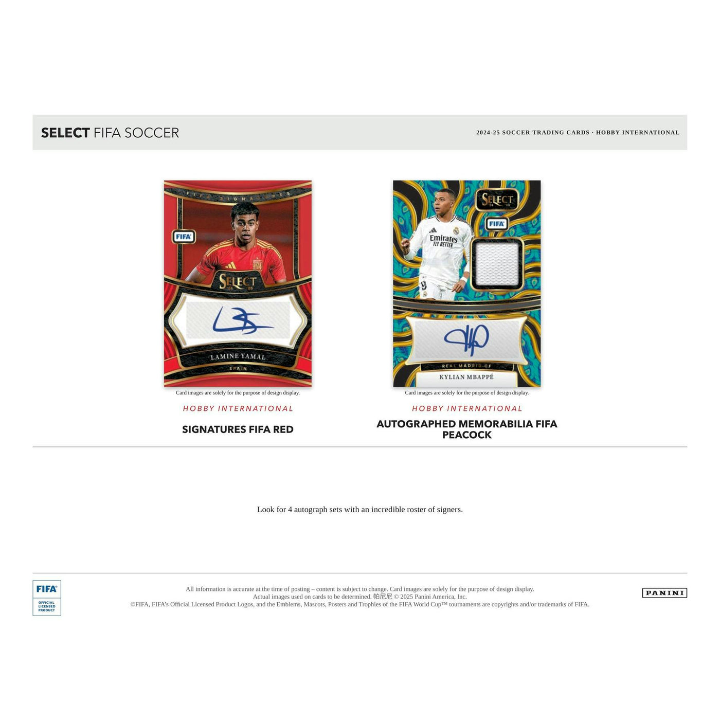 2024/25 Panini Select FIFA Soccer International Hobby 12-Box Case