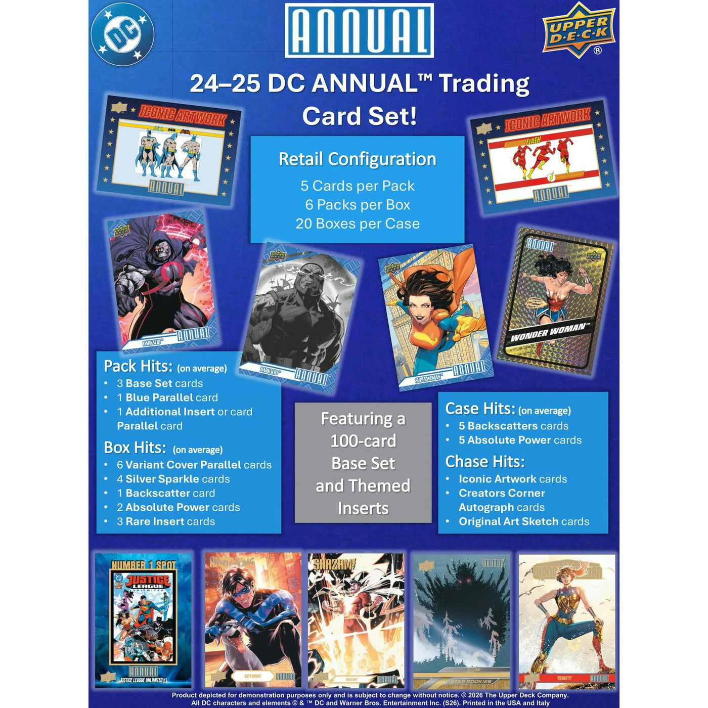2024/25 Upper Deck DC Annual Blaster 20-Box Case