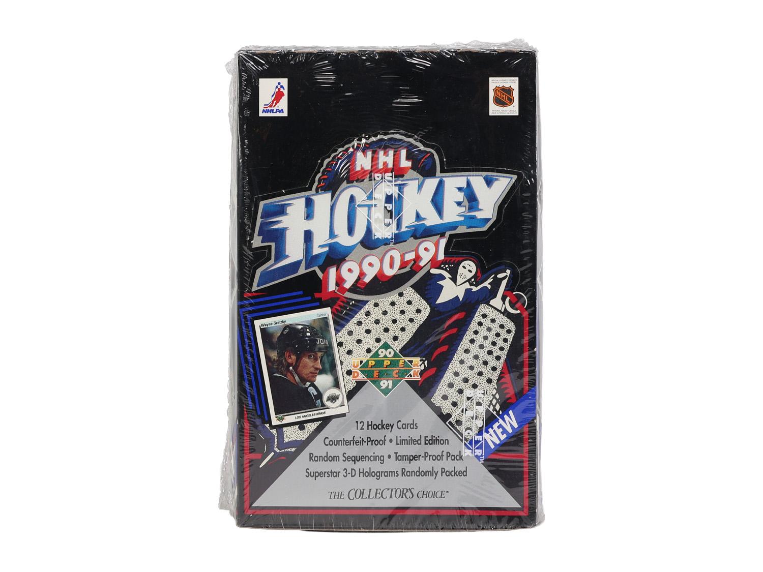 1990/91 Upper Deck English Low Series Hockey Wax Box