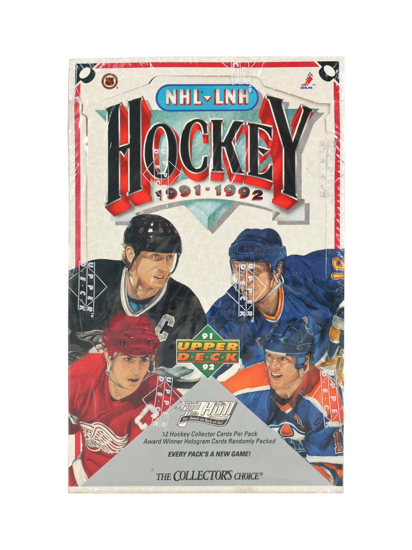 1991/92 Upper Deck English Low Series Hockey Wax Box