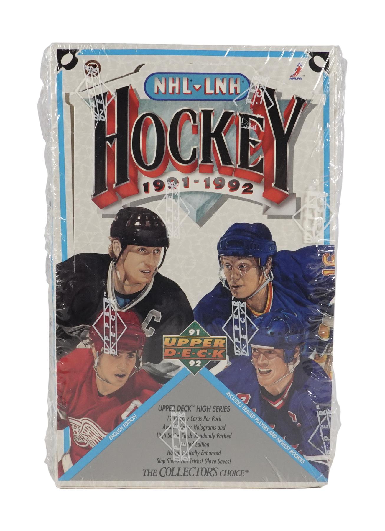1991/92 Upper Deck English High Series Hockey Wax Box