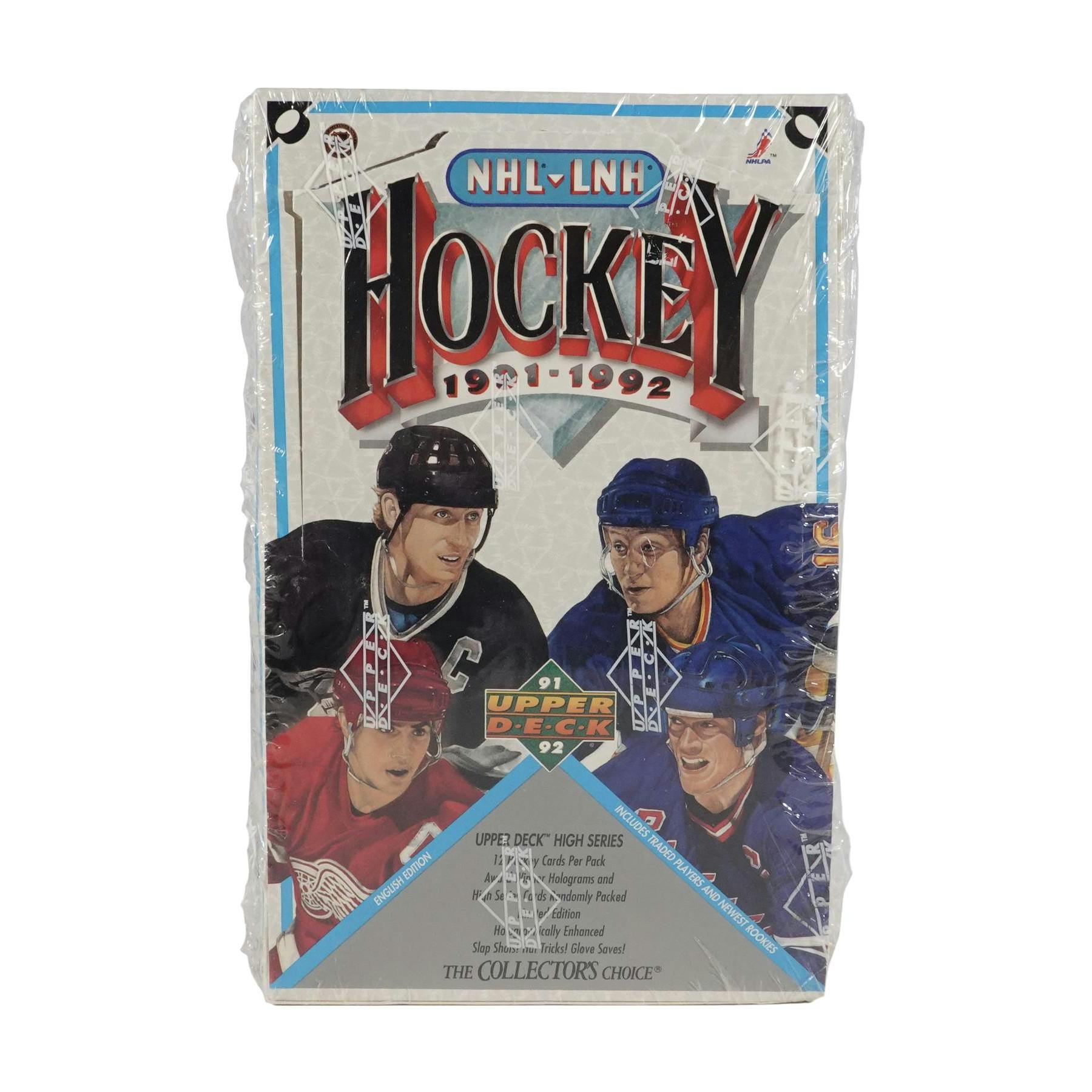 1991/92 Upper Deck English High Series Hockey Wax Box