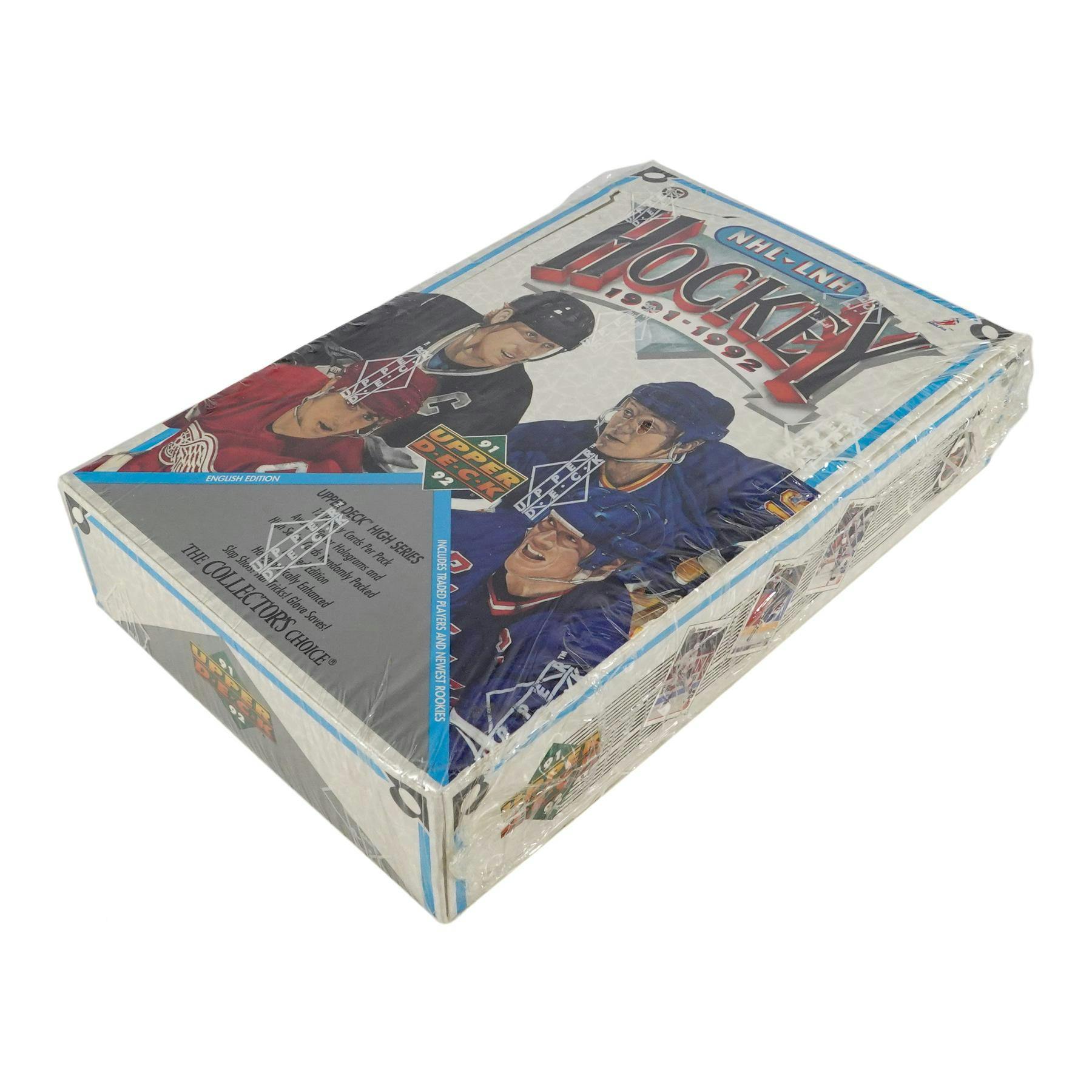 1991/92 Upper Deck English High Series Hockey Wax Box