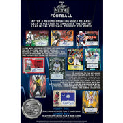 2024 Leaf Metal Football Hobby 12-Box Case