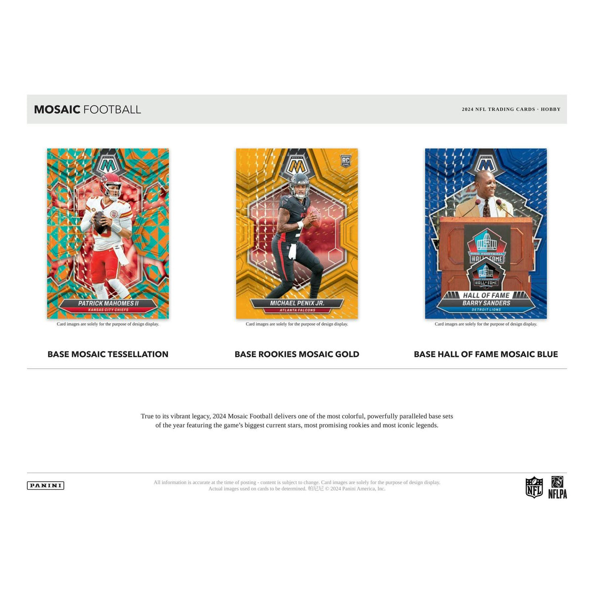 2024 Panini Mosaic Football 1st Off The Line FOTL Hobby Box