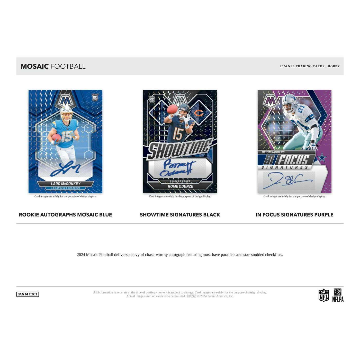 2024 Panini Mosaic Football 1st Off The Line FOTL Hobby Box
