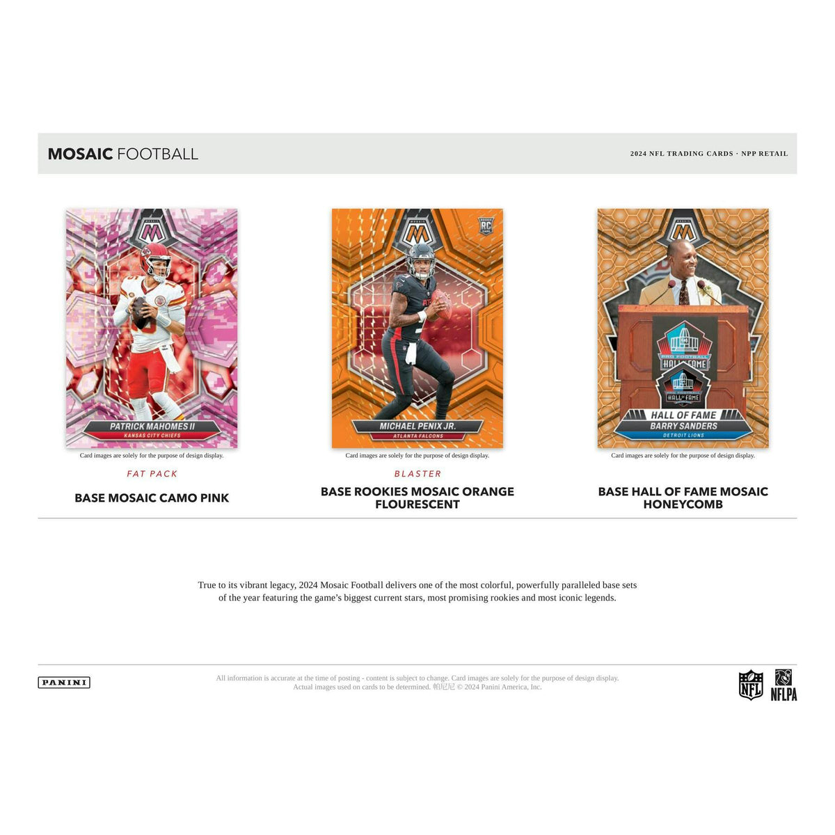 2024 Panini Mosaic Football Jumbo Value 12-Box Case